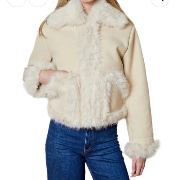 dh New York Suede with faux fur lined Shiloh Jacket